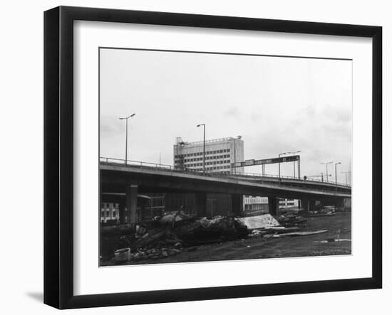 Mancunian Way Flyover-Gill Emberton-Framed Photographic Print