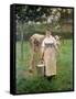 Manda Lametrie, the Farm Maid, 1887-Alfred Roll-Framed Stretched Canvas