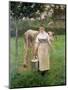 Manda Lametrie, the Farm Maid, 1887-Alfred Roll-Mounted Giclee Print