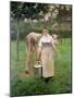 Manda Lametrie, the Farm Maid, 1887-Alfred Roll-Mounted Giclee Print