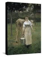 Manda Lametrie, the Farmer's Wife-Alfred Roll-Stretched Canvas