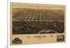 Mandad, North Dakota - Panoramic Map-Lantern Press-Framed Art Print