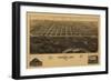 Mandad, North Dakota - Panoramic Map-Lantern Press-Framed Art Print