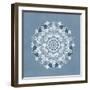 Mandala Blue 1-Kimberly Allen-Framed Art Print