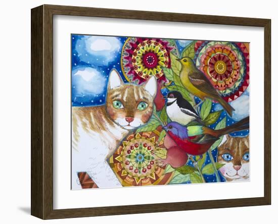 Mandala Cats-Oxana Zaika-Framed Giclee Print