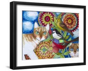 Mandala Cats-Oxana Zaika-Framed Giclee Print