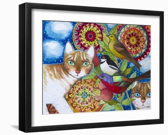 Mandala Cats-Oxana Zaika-Framed Giclee Print