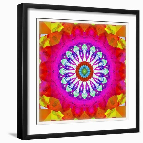 Mandala, Colourful, 'Centre of Your of Soul'-Alaya Gadeh-Framed Photographic Print