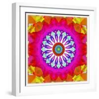 Mandala, Colourful, 'Centre of Your of Soul'-Alaya Gadeh-Framed Photographic Print