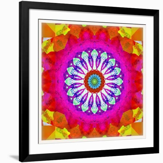 Mandala, Colourful, 'Centre of Your of Soul'-Alaya Gadeh-Framed Photographic Print