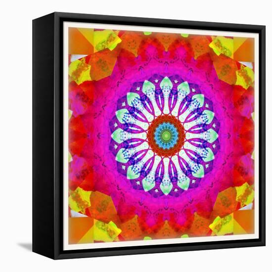 Mandala, Colourful, 'Centre of Your of Soul'-Alaya Gadeh-Framed Stretched Canvas