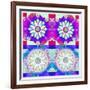 Mandala, Colourful, 'Color Geometry Couples Ii'-Alaya Gadeh-Framed Photographic Print