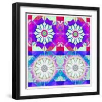 Mandala, Colourful, 'Color Geometry Couples Ii'-Alaya Gadeh-Framed Photographic Print