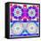 Mandala, Colourful, 'Color Geometry Couples Ii'-Alaya Gadeh-Framed Stretched Canvas