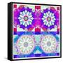 Mandala, Colourful, 'Color Geometry Couples Ii'-Alaya Gadeh-Framed Stretched Canvas