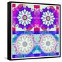 Mandala, Colourful, 'Color Geometry Couples Ii'-Alaya Gadeh-Framed Stretched Canvas