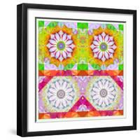 Mandala, Colourful, 'Color Geometry Couples'-Alaya Gadeh-Framed Photographic Print