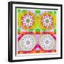 Mandala, Colourful, 'Color Geometry Couples'-Alaya Gadeh-Framed Photographic Print