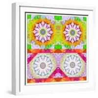 Mandala, Colourful, 'Color Geometry Couples'-Alaya Gadeh-Framed Photographic Print