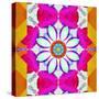 Mandala, Colourful, 'Color Geometry Iii'-Alaya Gadeh-Stretched Canvas