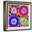 Mandala, Colourful, 'Color Geometry Squares Ii'-Alaya Gadeh-Framed Photographic Print