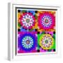 Mandala, Colourful, 'Color Geometry Squares Ii'-Alaya Gadeh-Framed Photographic Print