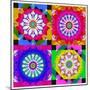 Mandala, Colourful, 'Color Geometry Squares Ii'-Alaya Gadeh-Mounted Photographic Print