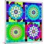 Mandala, Colourful, 'Color Geometry Squares'-Alaya Gadeh-Mounted Photographic Print