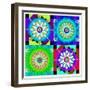 Mandala, Colourful, 'Color Geometry Squares'-Alaya Gadeh-Framed Photographic Print