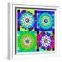 Mandala, Colourful, 'Color Geometry Squares'-Alaya Gadeh-Framed Photographic Print