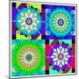 Mandala, Colourful, 'Color Geometry Squares'-Alaya Gadeh-Mounted Photographic Print