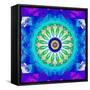 Mandala, Colourful, 'Color Geometry Vi'-Alaya Gadeh-Framed Stretched Canvas