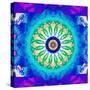 Mandala, Colourful, 'Color Geometry Vi'-Alaya Gadeh-Stretched Canvas