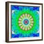 Mandala, Colourful, 'Green Me Up'-Alaya Gadeh-Framed Photographic Print