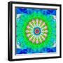 Mandala, Colourful, 'Green Me Up'-Alaya Gadeh-Framed Photographic Print