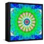 Mandala, Colourful, 'Green Me Up'-Alaya Gadeh-Framed Stretched Canvas
