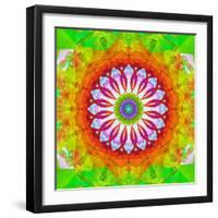 Mandala, Colourful, 'Happy Happy Happy of Mandala'-Alaya Gadeh-Framed Photographic Print