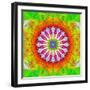 Mandala, Colourful, 'Happy Happy Happy of Mandala'-Alaya Gadeh-Framed Photographic Print