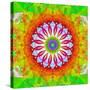 Mandala, Colourful, 'Happy Happy Happy of Mandala'-Alaya Gadeh-Stretched Canvas