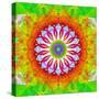 Mandala, Colourful, 'Happy Happy Happy of Mandala'-Alaya Gadeh-Stretched Canvas