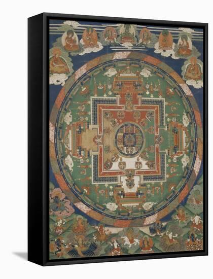 Mandala d'Aksobhya (Mi-bskyod-pa)-null-Framed Stretched Canvas