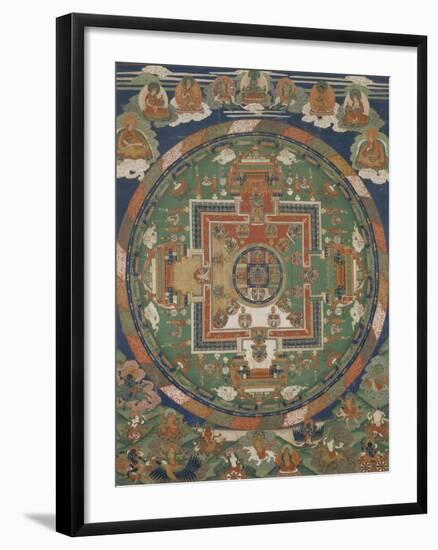 Mandala d'Aksobhya (Mi-bskyod-pa)-null-Framed Giclee Print