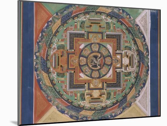 Mandala de Mahâvajrabhairava-null-Mounted Giclee Print