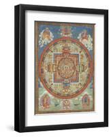 Mandala de Sitâtapatrâ-null-Framed Premium Giclee Print