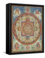 Mandala de Sitâtapatrâ-null-Framed Stretched Canvas