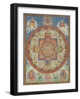Mandala de Sitâtapatrâ-null-Framed Giclee Print
