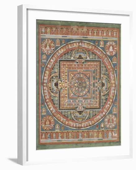 Mandala de Vairocana, sous son aspect Sarvavid-null-Framed Giclee Print