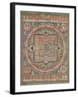 Mandala de Vairocana, sous son aspect Sarvavid-null-Framed Giclee Print