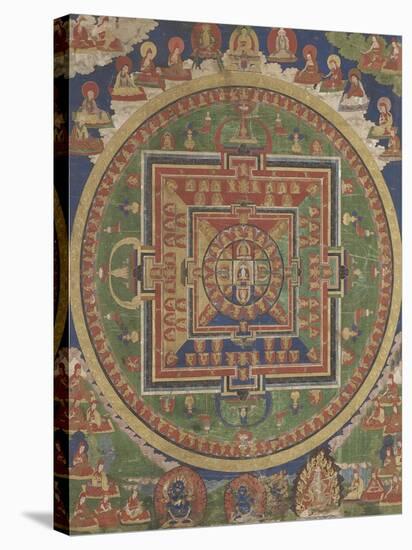 Mandala de Vairocana, sous son aspect Sarvavid-null-Stretched Canvas