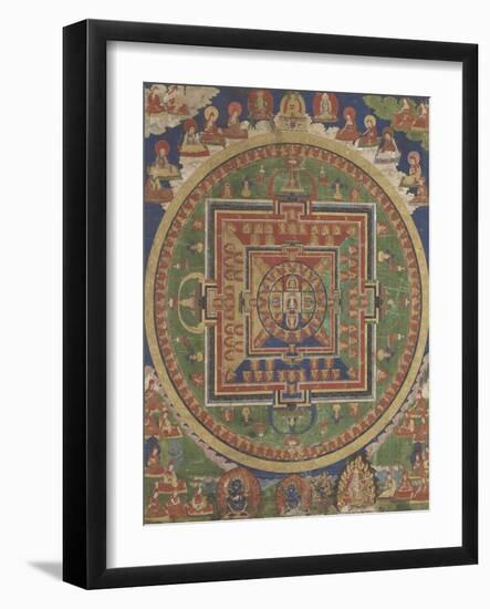 Mandala de Vairocana, sous son aspect Sarvavid-null-Framed Giclee Print